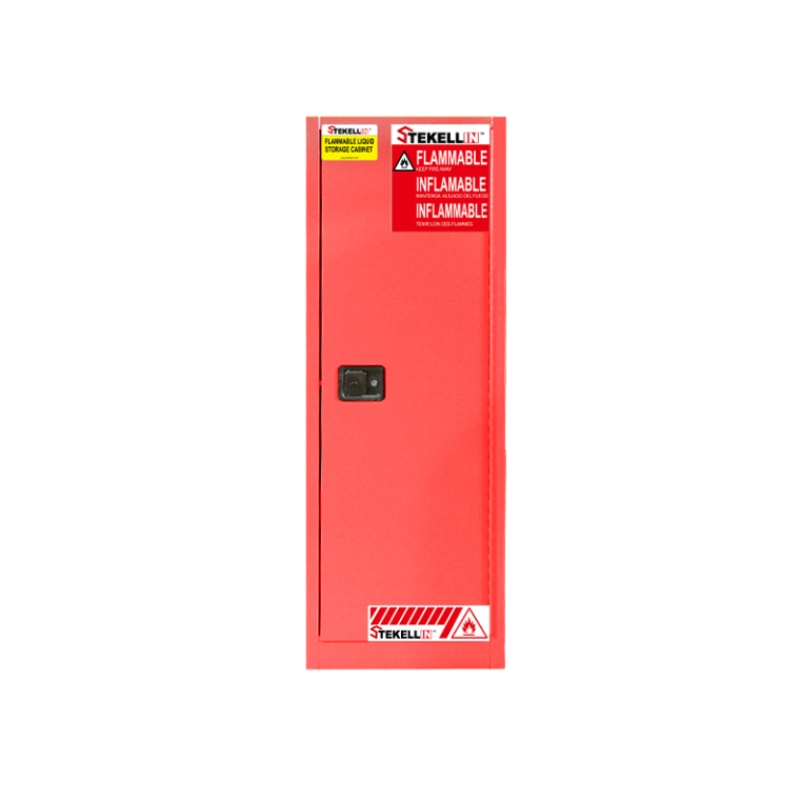 Armario de seguridad para Combustible delgado, de 22 galones, rojo, tipo de puerta Manual/ autocerr(22 Gal/83 L)