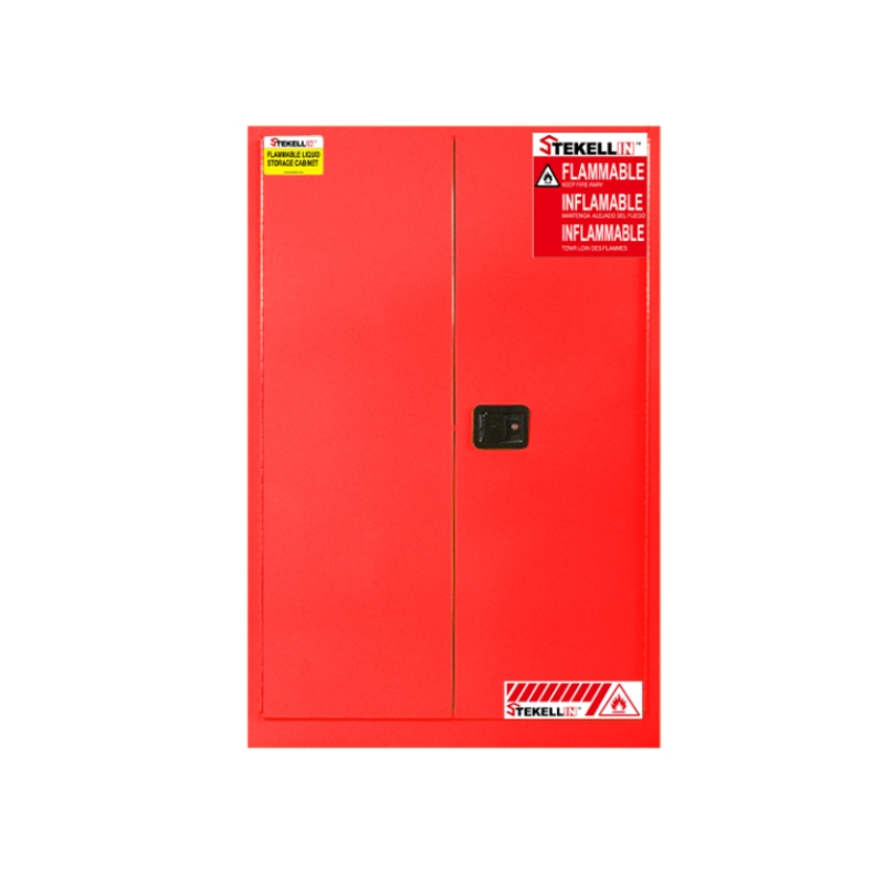 Armario de seguridad Combustible, 45 galón, rojo, puerta doble, tipo de puerta Manual/ autocerr(45 Gal/170 L)