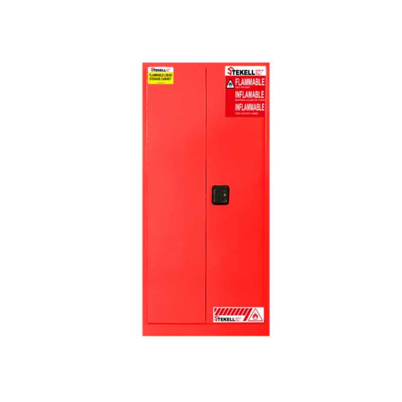Armario de seguridad para Combustible, 60 galón, rojo, puerta doble, tipo de puerta Manual/ autocerr(60 Gal/227 L)