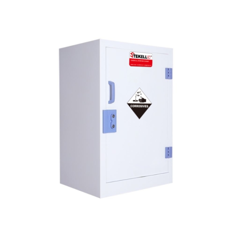 Armario para almacenamiento fuerte, blanco, de una sola puerta (12 Gal/45 L)