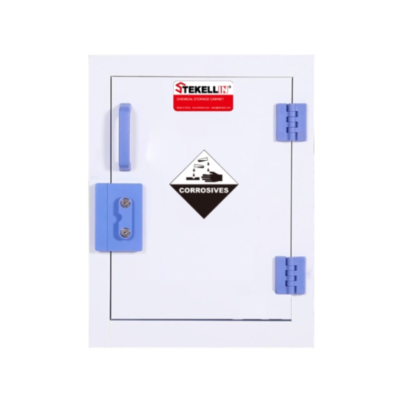 PP armario de almacenamiento fuerte, blanco, de una sola puerta (4 Gal/15 L)