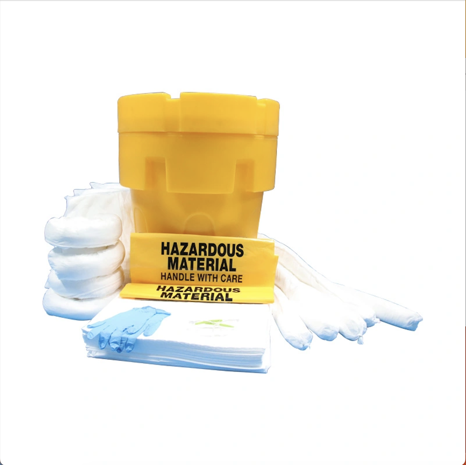 Kits absorbsólo aceite, Color blanco, 30L/50L/120L absorb.