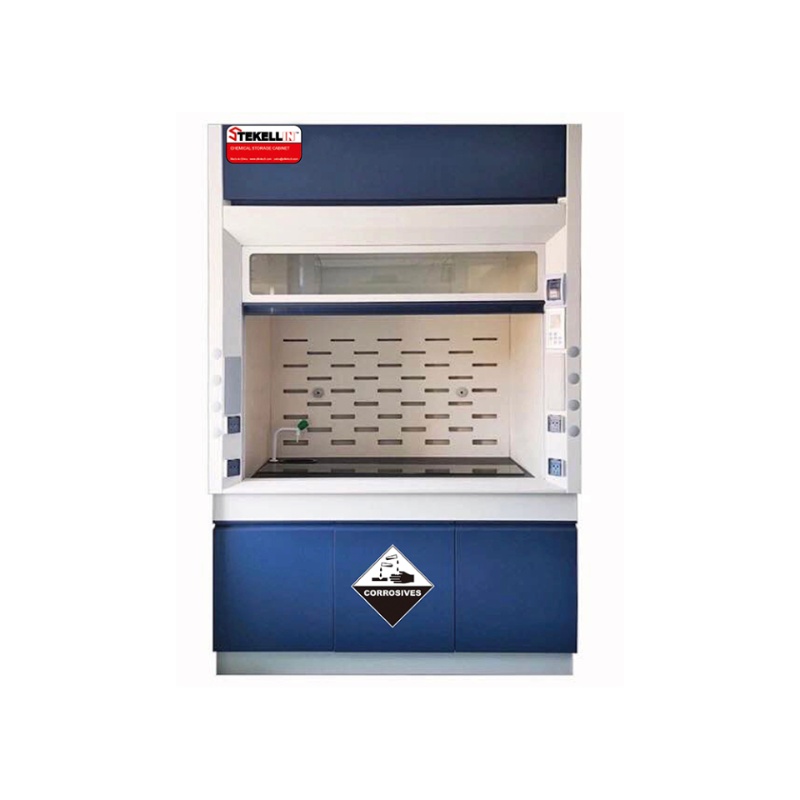 Campana metálica para humos, con conducto, para 1-3 miembros del personal de laboratorio