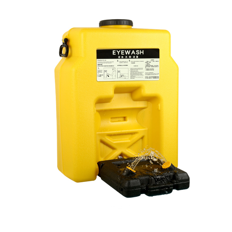 Ocular de emergencia portátil, autocontenido 14G/53L, amarillo, con/sin carro móvil