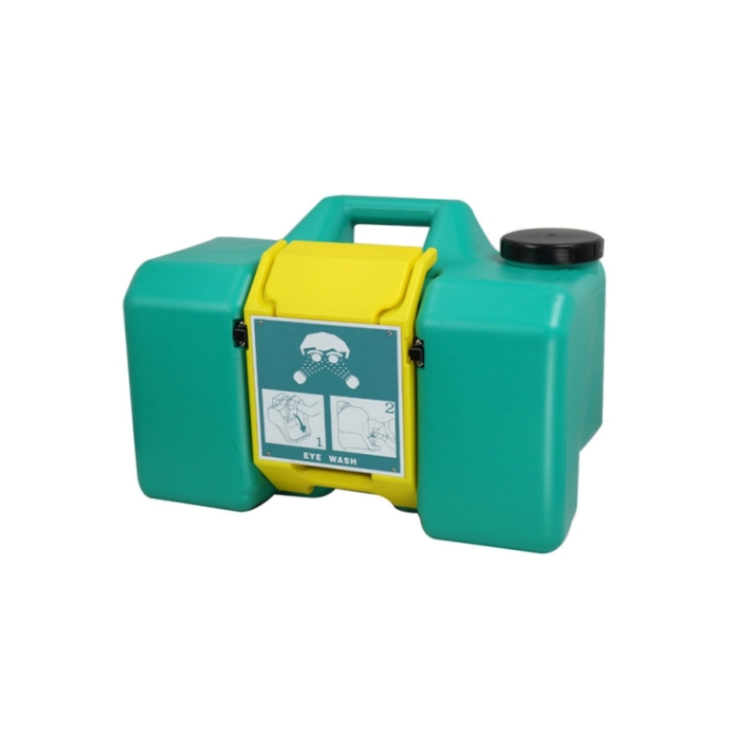 Enjuague ocular de emergencia portátil, autónomo 8G/30L, verde, con/sin carro móvil