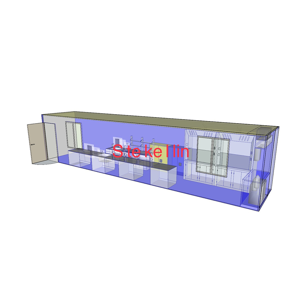 Contenedor de laboratorio al aire libre, laboratorios móviles, contenedor de 20 pies / 40 pies
